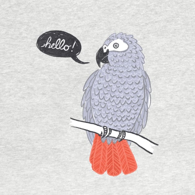 African Grey by IllustratedActivist